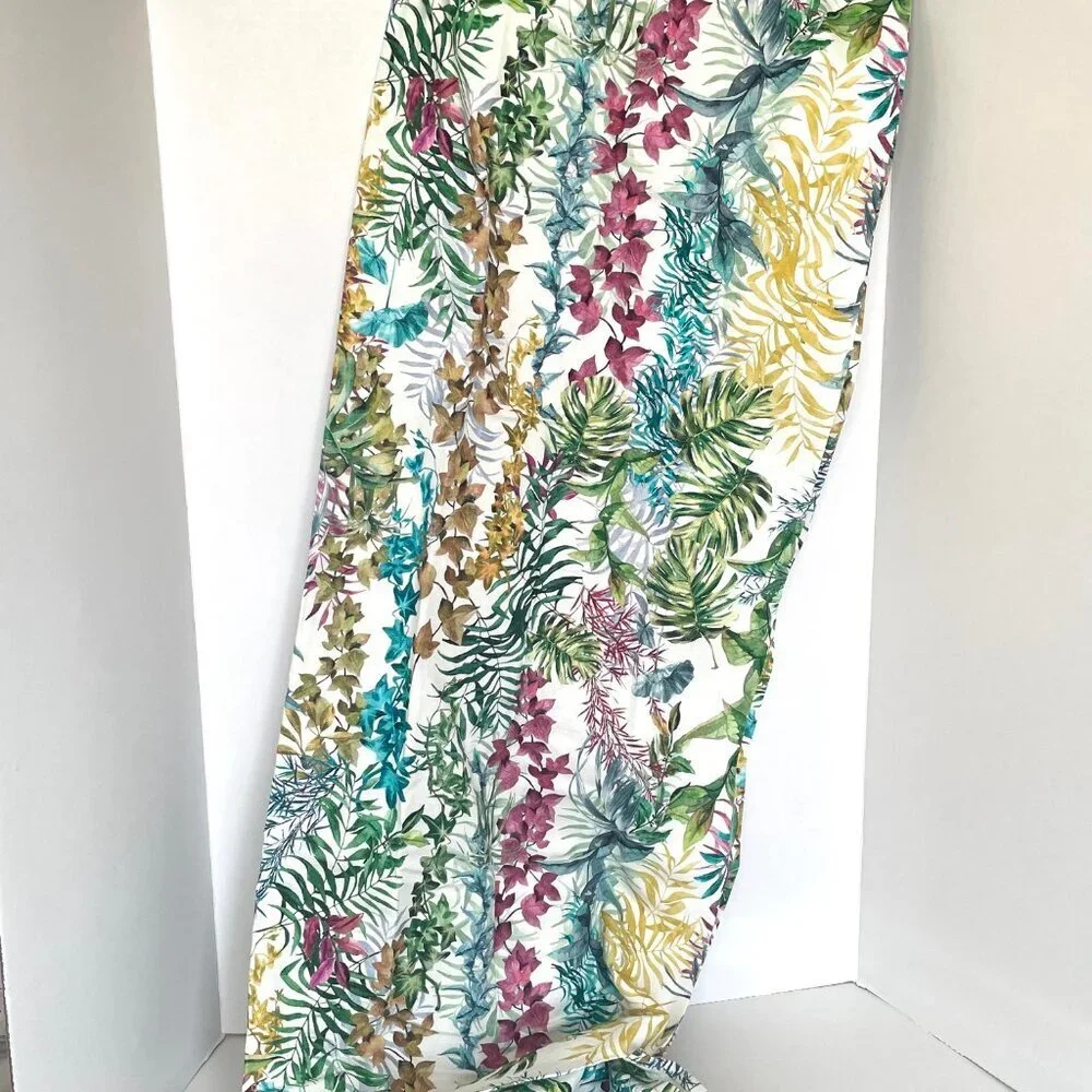 Hudson Bay Wild Flower Shower Curtain 72x72 Cotton Floral Florence Square